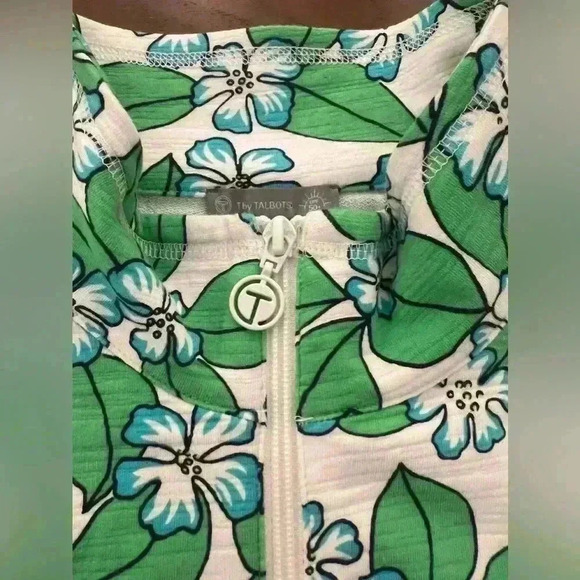 TALBOTS COZY HALF-ZIP PULLOVER - FLORAL FIELDS SPF 50 SIZE XL - Picture 3 of 10